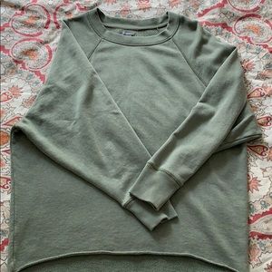 aerie raw hem sweatshirt